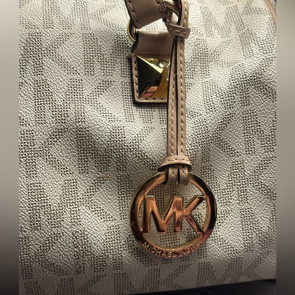 Michael Kors Beige and Brown Satchel - Picture 3 of 17